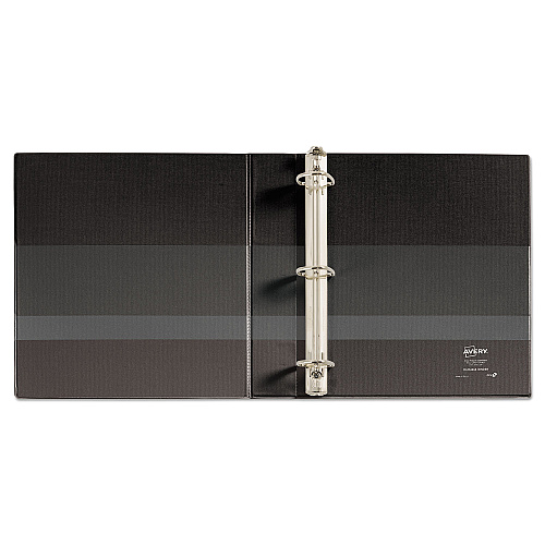 Avery Durable View Binder with DuraHinge and EZD Rings, 3 Rings, 1.5" Capacity, 11 x 8.5, Black, (9400) (09400)