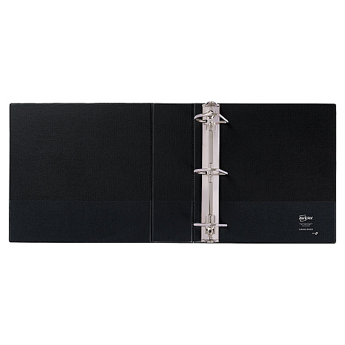 Avery Durable Non-View Binder with DuraHinge and Slant Rings, 3 Rings, 3" Capacity, 11 x 8.5, Black (27650)