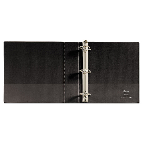Avery Durable Non-View Binder with DuraHinge and Slant Rings, 3 Rings, 2" Capacity, 11 x 8.5, Black (27550)