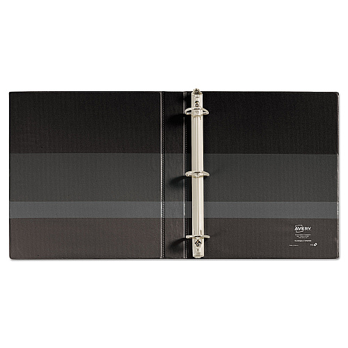 Avery Durable Non-View Binder with DuraHinge and EZD Rings, 3 Rings, 1" Capacity, 11 x 8.5, Black, (8302) (08302)