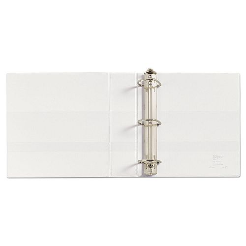 Avery Durable View Binder with DuraHinge and EZD Rings, 3 Rings, 2" Capacity, 11 x 8.5, White, (9501) (09501)