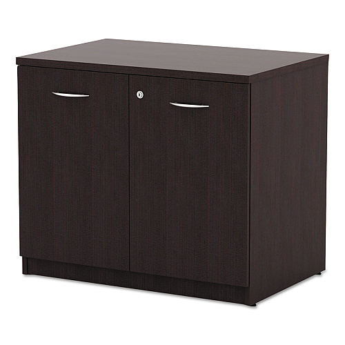 Alera Valencia Series Storage Cabinet, 34.13w x 22.78d x 29.5h, Espresso (ALEVA613622ES)