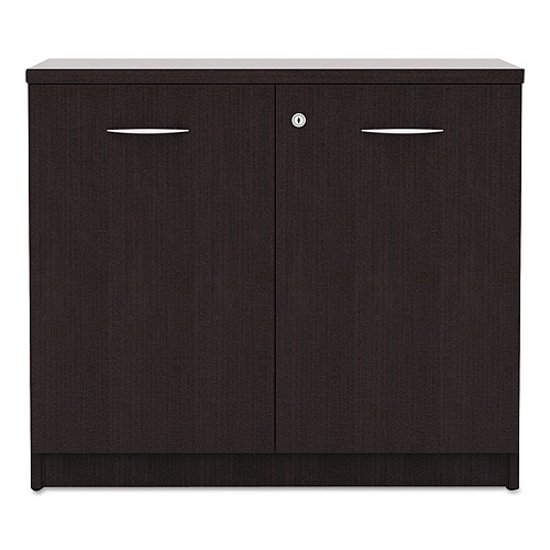 Alera Valencia Series Storage Cabinet, 34.13w x 22.78d x 29.5h, Espresso (ALEVA613622ES)