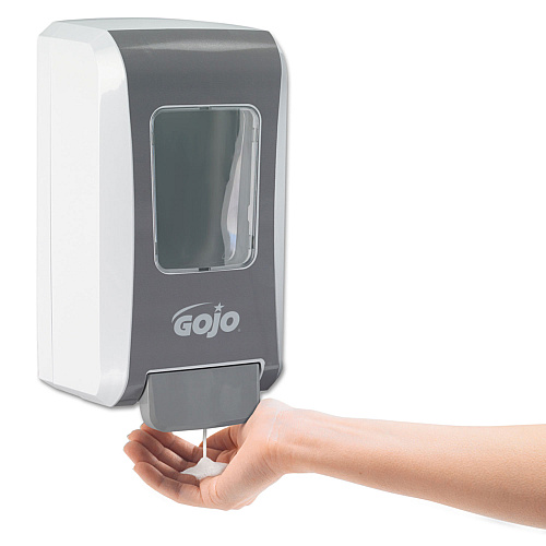 GOJO FMX-20 Soap Dispenser, 2,000 mL, 6.5 x 4.7 x 11.7, White/Gray, 6/Carton (527006)