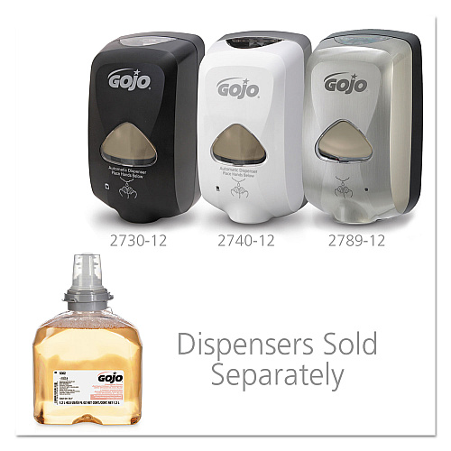 GOJO Premium Foam Antibacterial Hand Wash Refill, Fresh Fruit Scent, 1,200 mL, 2/Carton (536202)
