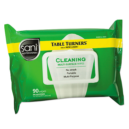 Sani Multi-Surface Cleaning Wipes, 1-Ply, 11.5 x 7, Fresh Scent, White, 90 Wipes/Pack, 12 Packs/Carton (A580FW)