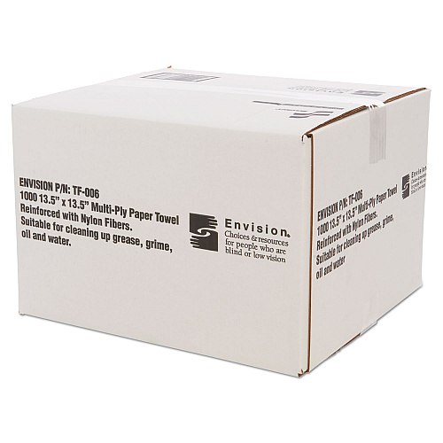 AbilityOne 7920008239773, SKILCRAFT, Total Wipes II Towel, 4-Ply, 13.25 x 14.25, White, 1,000/Box