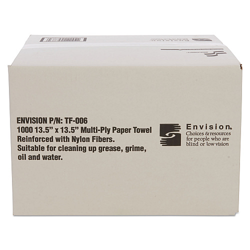 AbilityOne 7920008239773, SKILCRAFT, Total Wipes II Towel, 4-Ply, 13.25 x 14.25, White, 1,000/Box