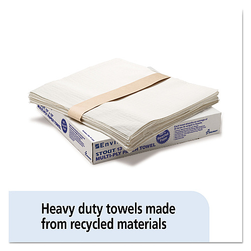 AbilityOne 7920008239773, SKILCRAFT, Total Wipes II Towel, 4-Ply, 13.25 x 14.25, White, 1,000/Box
