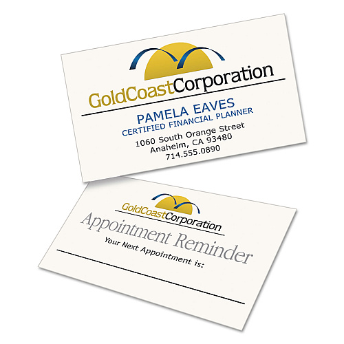Avery Clean Edge Business Cards, Laser, 2 x 3.5, Ivory, 200 Cards, 10 Cards/Sheet, 20 Sheets/Pack (5876)