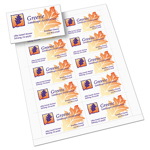 Avery True Print Clean Edge Business Cards, Inkjet, 2 x 3.5, White, 200 Cards, 10 Cards/Sheet, 20 Sheets/Pack (8871)