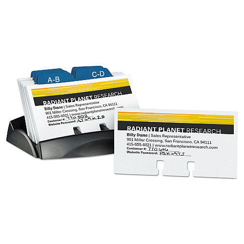 Avery Small Rotary Cards, Laser/Inkjet, 2.17 x 4, White, 8 Cards/Sheet, 400 Cards/Box (5385)