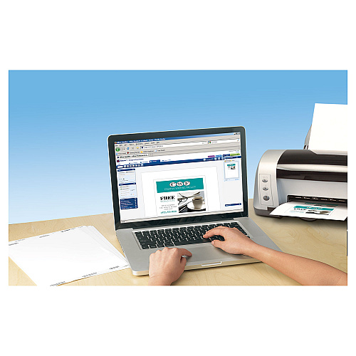 Avery Printable Postcards, Laser, 80 lb, 4.25 x 5.5, Uncoated White, 200 Cards, 4 Cards/Sheet, 50 Sheets/Box (5689)