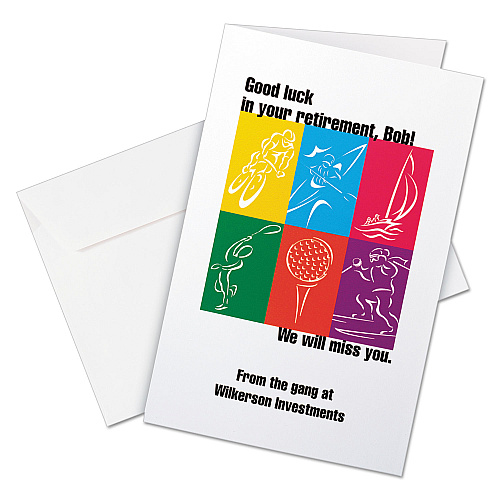 Avery Half-Fold Greeting Cards with Matching Envelopes, Inkjet, 85 lb, 5.5 x 8.5, Matte White, 1 Card/Sheet, 30 Sheets/Box (8316)