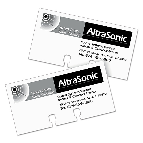 Avery Small Rotary Cards, Laser/Inkjet, 2.17 x 4, White, 8 Cards/Sheet, 400 Cards/Box (5385)