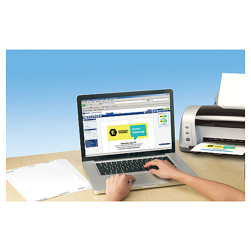 Avery Printable Postcards, Inkjet, 85 lb, 4 x 6, Matte White, 100 Cards, 2 Cards/Sheet, 50 Sheets/Box (8386)