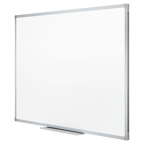 Mead Dry Erase Board with Aluminum Frame, 72 x 48, Melamine White Surface, Silver Aluminum Frame (85358)
