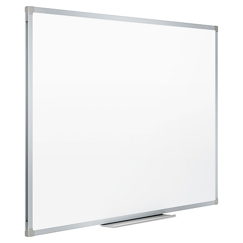 Mead Dry Erase Board with Aluminum Frame, 72 x 48, Melamine White Surface, Silver Aluminum Frame (85358)