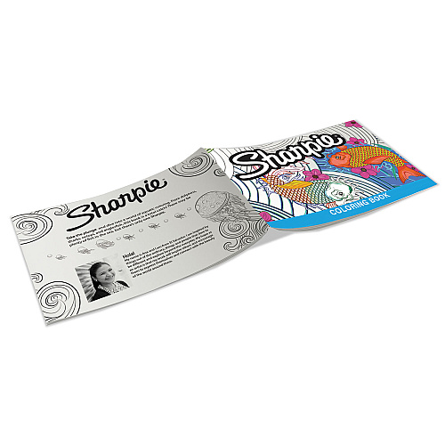 Sharpie Adult Coloring Kit, Aquatic Theme Coloring Book with 20 Markers (1989554)