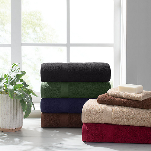 True Color Bath Towel 25x52 Beige - Pack Of 6 (P-BATH-BG-6)