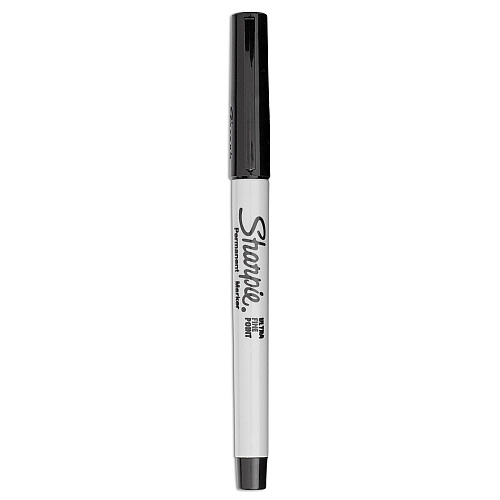 Sharpie Ultra Fine Tip Permanent Marker, Ultra-Fine Needle Tip, Black, 5/Pack (37665PP)