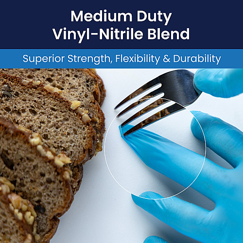 Vyblend Synthetic Vinyl Powder Free 4.5 Mil Gloves Blue Xl, Case Of 1000 (GL-VN104BFX)