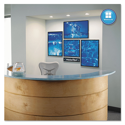 Quartet Matrix Magnetic Boards, 48 x 31, White Surface, Silver Aluminum Frame (M4831)