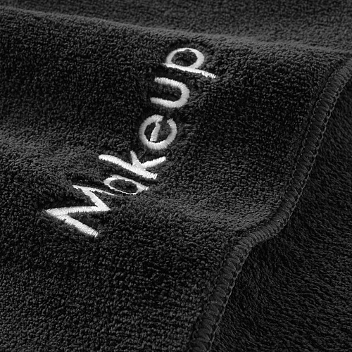 Coral Fleece Makeup Fingertip 11x17 Black - Case Of 72 (MU-FTBLK-CS)