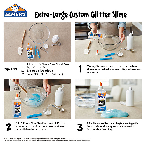 Elmer's Washable School Glue, 5 oz, Dries Clear (E305)