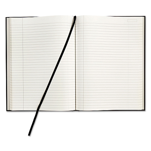 TOPS Royale Casebound Business Notebooks, 1-Subject, Medium/College Rule, Black/Gray Cover, (96) 11.75 x 8.25 Sheets (25232)