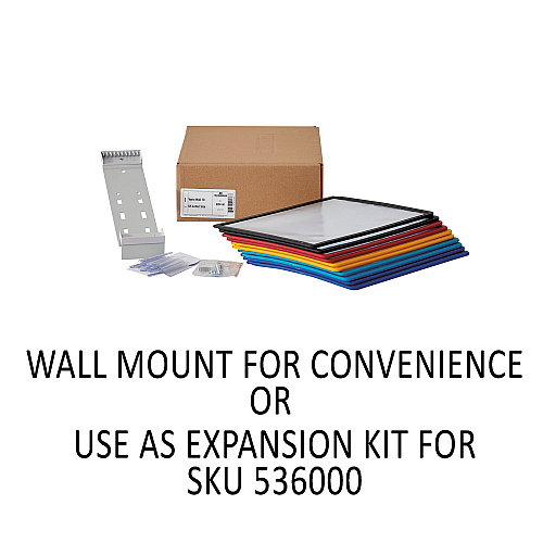 Durable VARIO Wall/Extension Reference System, 10 Panels, Assorted Borders and Panels (535900)