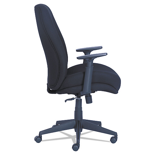 La-Z-Boy Baldwyn Series Mid Back Task Chair, Supports Up to 275 lb, 19" to 22" Seat Height, Black (48825)
