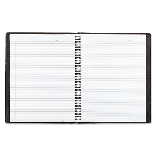 Blueline Duraflex Poly Notebook, 1-Subject, Medium/College Rule, Black Cover, (80) 11 x 8.5 Sheets (B4181)