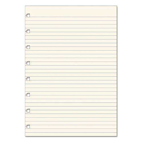 Filofax Notebook Refills, 8-Hole, 8.25 x 5.81, Narrow Rule, 32/Pack (B152008U)