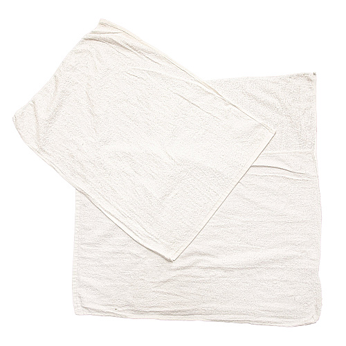 W54 Hand Towel Size Terry Wipers White - 50lb Box (N-W54-50)