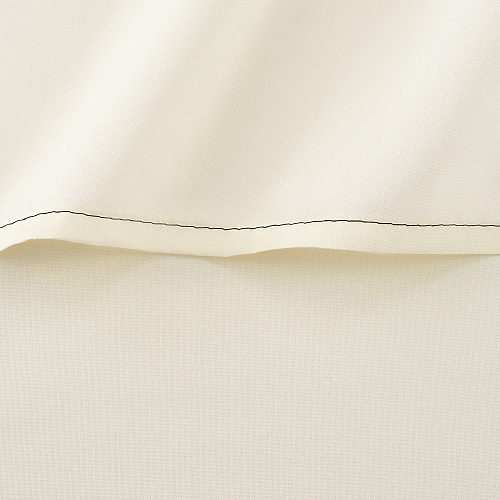 Host & Home Microfiber Flat Sheets Twin - Ivory W/ Black Hem - Case Of 24 (MFS-66104-IV)