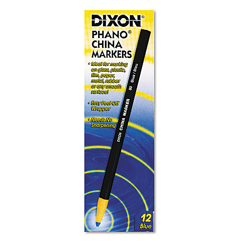 Dixon China Marker, Blue, Dozen (00080)