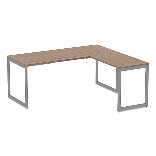 Alera Open Office Series O-Leg Return Base, Fully Adjustable, 36 to 70.78w x 23.38d x 28.5h, Silver (ALELSRT24GR)