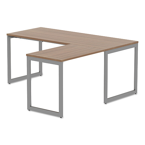 Alera Open Office Series O-Leg Return Base, Fully Adjustable, 36 to 70.78w x 23.38d x 28.5h, Silver (ALELSRT24GR)