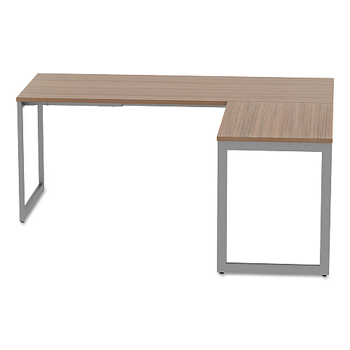 Alera Open Office Series O-Leg Return Base, Fully Adjustable, 36 to 70.78w x 23.38d x 28.5h, Silver (ALELSRT24GR)
