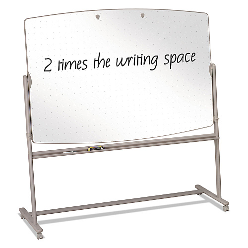 Quartet Total Erase Reversible Mobile Presentation Easel, Large, 72 x 48, White Surface, Neutral/Beige Steel Frame (3640TE)