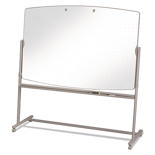 Quartet Total Erase Reversible Mobile Presentation Easel, Large, 72 x 48, White Surface, Neutral/Beige Steel Frame (3640TE)