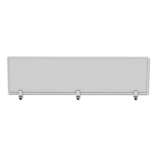 Alera Polycarbonate Privacy Panel, 65w x 0.5d x 18h, Silver/Clear (ALEPP6518)