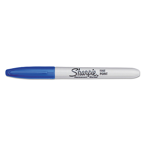 Sharpie Fine Tip Permanent Marker Value Pack, Fine Bullet Tip, Blue, 36/Pack (1920932)