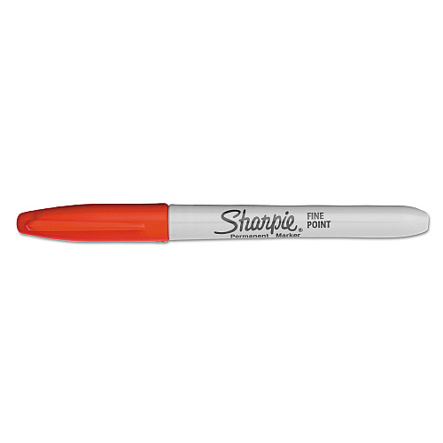 Sharpie Super Permanent Marker, Fine Bullet Tip, Red, Dozen (33002)