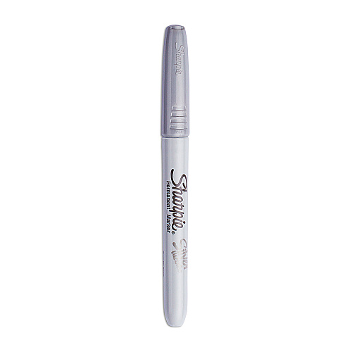 Sharpie Metallic Fine Point Permanent Markers, Fine Bullet Tip, Metallic Silver, 4/Pack (39109PP)