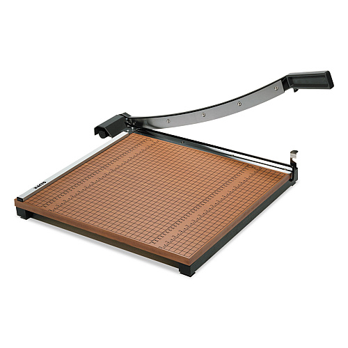X-ACTO Square Commercial Grade Wood Base Guillotine Trimmer, 15 Sheets, 18" Cut Length, 18 x 18 (26618LMR)