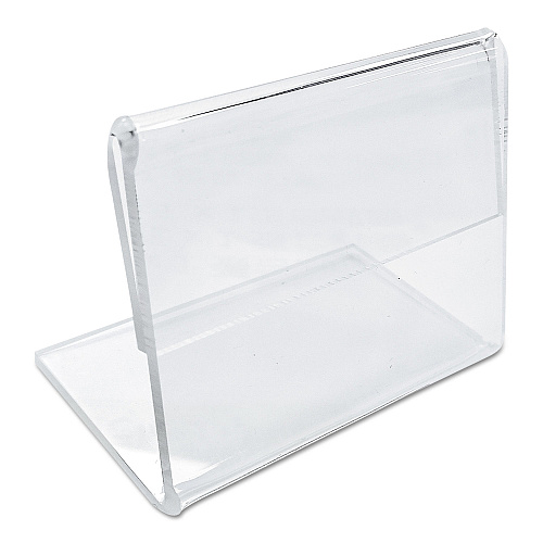 Universal Mini Table-Top Sign, 1.5 x 2, Clear (UNV76861)