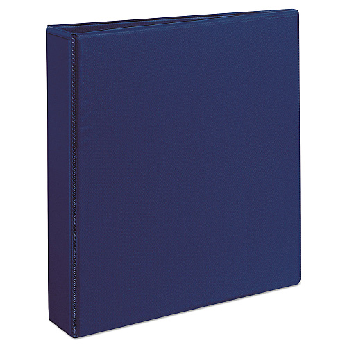 Avery Durable View Binder with DuraHinge and Slant Rings, 3 Rings, 1.5" Capacity, 11 x 8.5, Blue (17024)