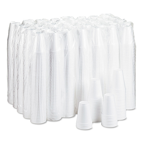 Dart&reg; Foam Drink Cups, 12-oz., 1000 White Cups (12J12)